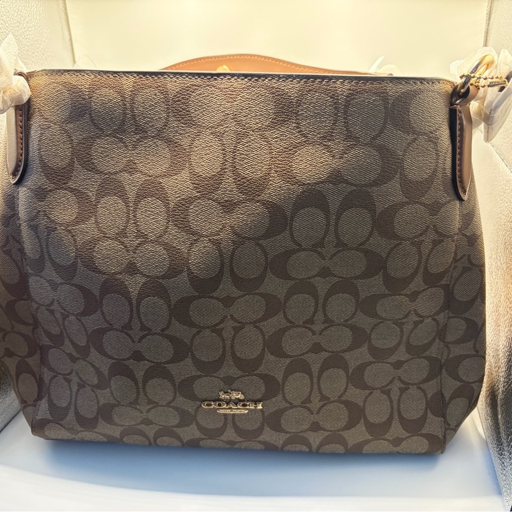 Coach Brown Signature Crossbody Bag